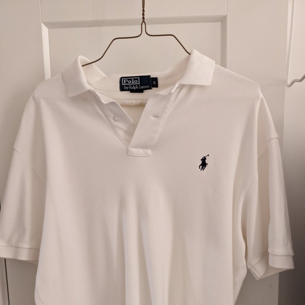 Classic White Polo Ralph Lauren Short Sleeve Shirt
